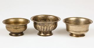 3 19th C. Bronze Bowls