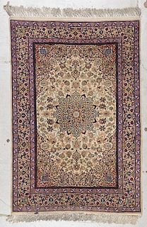 Fine Vintage Isfahan Rug: 3'7'' x 6'10''