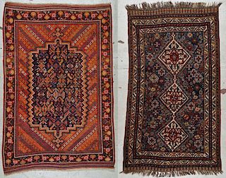 2 Antique Southwest Persian Rugs, Gashgai/Afshar
