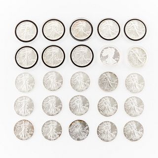 25 Fine Silver American Eagle Coins