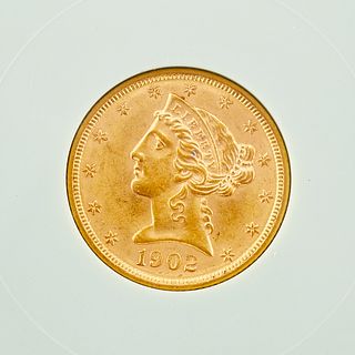 1902 $5 Gold Liberty Head Coin MS64