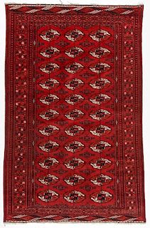 Semi-Antique Tekke Turkoman Rug: 3'10'' x 6'11'' (117 x 211 cm)