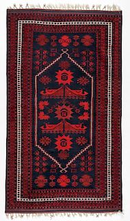 Vintage West Anatolian Rug: 3'10'' x 6'9'' (117 x 206 cm)