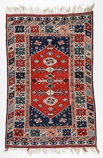 Vintage West Anatolian Rug: 3'9'' x 5'9''