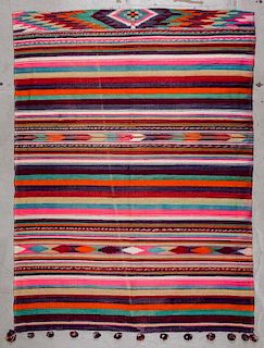 Vintage Moroccan Kilim: 6'4'' x 8'7'' (193 x 262 cm)