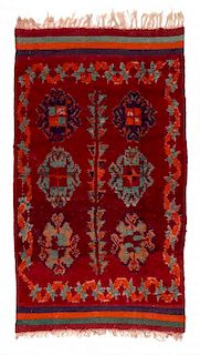 Vintage Moroccan Rug: 3'7'' x 6'5'' (109 x 196 cm)