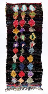 Vintage Moroccan Rug: 4'3'' x 9'7'' (130 x 292 cm)