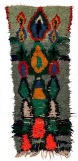 Vintage Moroccan Rug: 2'7'' x 5'11'' (79 x 180 cm)