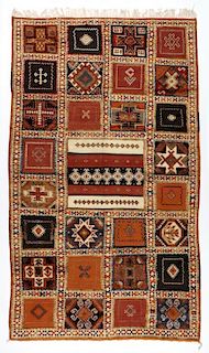 Vintage Moroccan Mixed Weave Rug: 5'2'' x 9' (157 x 274 cm)