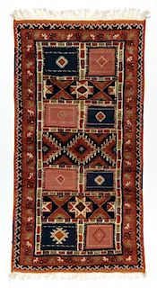 Vintage Moroccan Mixed Weave Rug: 3'7'' x 6'11'' (109 x 211 cm)