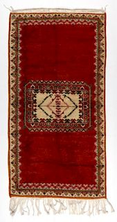 Vintage Moroccan Rug: 3'6'' x 6'8'' (107 x 203 cm)