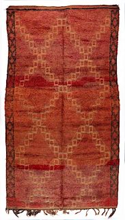 Vintage Moroccan Rug: 5'7'' x 10' (170 x 305 cm)