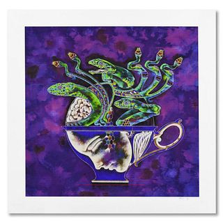 Lu Hong, "Medusa in Tea Cup 1" Limited Edition Giclee, Numbered and Hand Signed with Letter of Authenticity