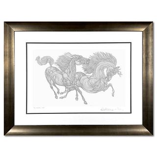 Guillaume Azoulay, "Le Horla" Framed Limited Edition Etching, PP Numbered II/III and Hand Signed with Letter of Authenticity.