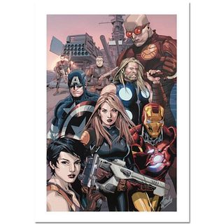 Stan Lee Signed, Marvel Comics "Ultimate Avengers vs. New Ultimates #2" Limited Edition Canvas 5/10 with Certificate of Authenticity.