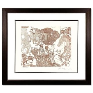 Guillaume Azoulay, Framed Limited Edition Etching, PP Numbered 1/1 and Hand Signed with Letter of Authenticity.