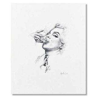 Paul Goodwin, "Merry Merry Marilyn" Limited Edition Lithograph, Numbered and Hand Signed with Letter of Authenticity.