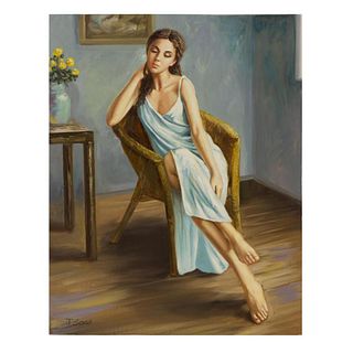 Taras Sidan, "Florentina" Hand Signed Limited Edition Giclee on Canvas with Letter of Authenticity.