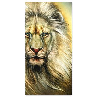 Martin Katon- Giclee on Canvas "White Lion"