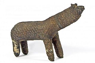 Long-Necked Animal Form Statue, Maliah Kond, Orissa, India, Early 20th C