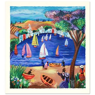 Shlomo Alter (1936-2021), "Near the Lake" Limited Edition Serigraph, Numbered and Hand Signed with Letter of Authenticity.