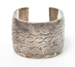 * A Silver Cuff Bracelet, 70.85 dwts.