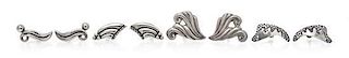 A Collection of Silver Earclips, Mexico, 25.90 dwts.