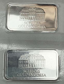 (2) Geiger Edelmetalle 50g .999 Silver Bar
