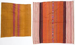 2 Vintage Guatemalan Textiles Including a Solola Tzute