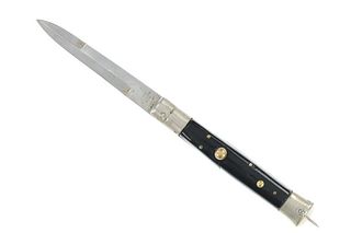 Italian Stainless Steel Button Action Switchblade