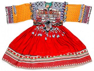 Vintage Finely Embroidered Kutchi Dress, Afghanistan