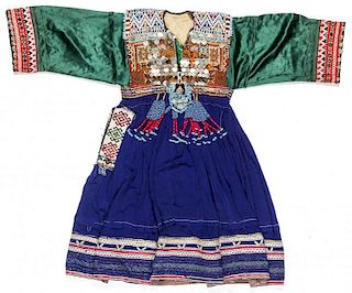 Old Embroidered Kutchi Dress, Afghanistan