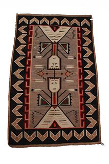 Navajo Teec Nos Pos Figural Rug c. 1890-1910