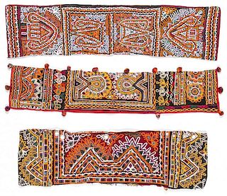 3 Beautifully Embroidered Kutchi Pillow Covers