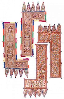 4 Vintage Kuchi Textiles/Door Decorations