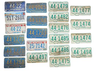 Montana State Car License Plates 1967-2001 (21)
