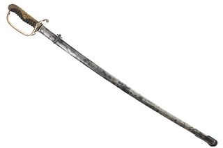 KYU-GUNTO Russo- Japanese Floral Mounted Sword
