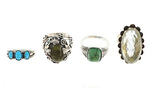 Navajo Sterling Silver Multistone Ring Collection