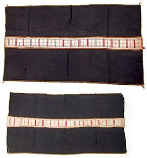 2 Konyak Naga Skirts, North East India, Early 20th C
