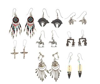 Navajo & Southwestern Sterling Silver Earrings
