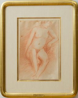 CHARLES DESPIAU (1874-1946): SEATED FEMALE NUDE; AND STANDING NUDE FROM THE BACK