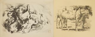 Henry G. Keller (1869-1949) 2 lithographs