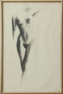 FRANCIS KELLY (1827-2012): STANDING NUDE