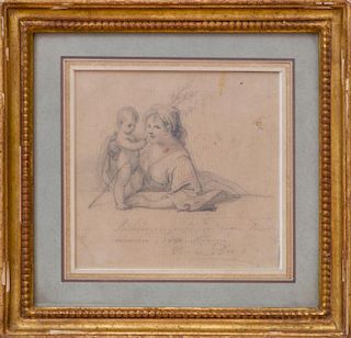CESARE DIES (1830-1909): MOTHER AND CHILD