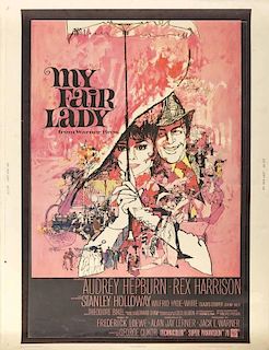 MY FAIR LADY POSTER, PROGRAM BOOK AND PREMIERE TICKETS