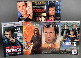 7 MEL GIBSON VHS TAPES
