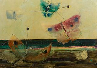 Ivan Mosca (Italian, 1915-2005) 'Enchantment' Oil on Canvas