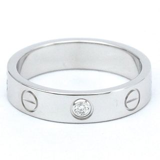 Cartier Mini Love Diamond 18K White Gold Ring