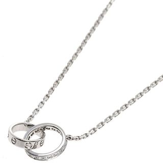 Cartier Baby Love Diamond 18K White Gold Necklace