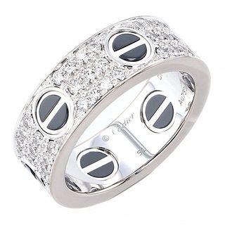 Cartier Love Diamond 18K White Gold Ring
